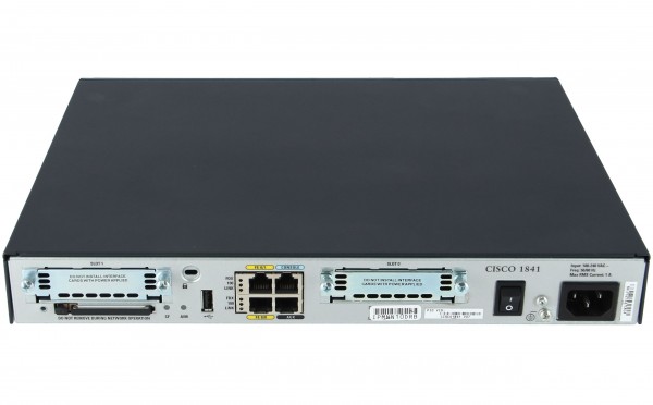 Cisco - CISCO1841 - Modular Router w/2xFE, 2 WAN slots, 32 FL/128 DR